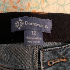 Democracy Jeans with Twill Weave Blue Classic Indigo
